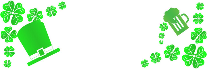 frame illustration for St. Patrick's Day background