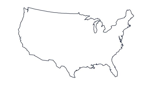 United States of America map