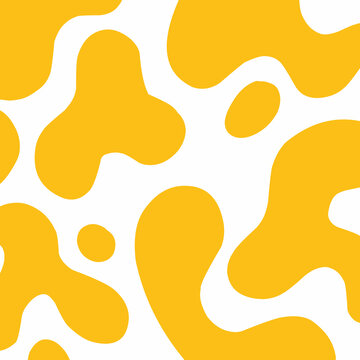 Abstract background with orange flames. Lava slime blob. melted cheese slime blob wallpaper seamless