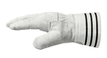 Heavy Duty Work Glove with Striped Cuff