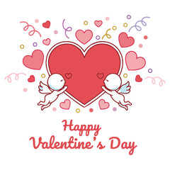 Valentine's Day Heart Holiday Background stock illustration