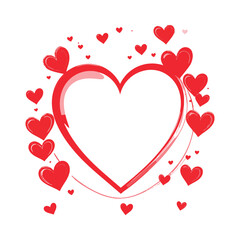 Valentine's Day Heart Holiday Background stock illustration