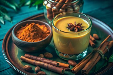 mulled wine with spices