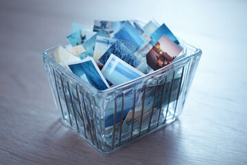 shopping cart full of euro banknotes