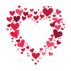 Valentine's Day Heart Holiday Background stock illustration