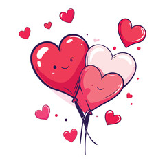 Valentine's Day Heart Holiday Background stock illustration