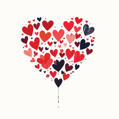 Valentine's Day Heart Holiday Background stock illustration