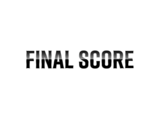 The words FINAL SCORE in bold letters on display, a concept emphasizing outcome, completion or resolution.