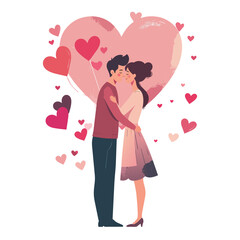 Valentine's Day Heart Holiday Background stock illustration