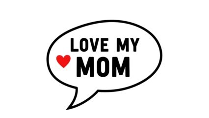 Heartfelt gift ideas for mother's day and valentine's day isolated on transparent background