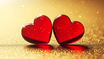 Obraz premium Valentine's day hearts a symbol of love and romance on february's special day