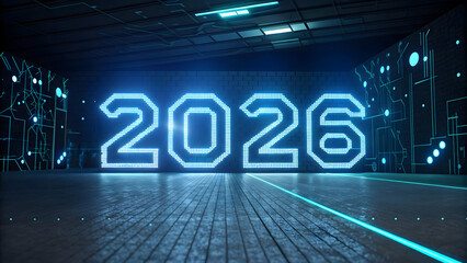 2026 Futuristic Technology Background