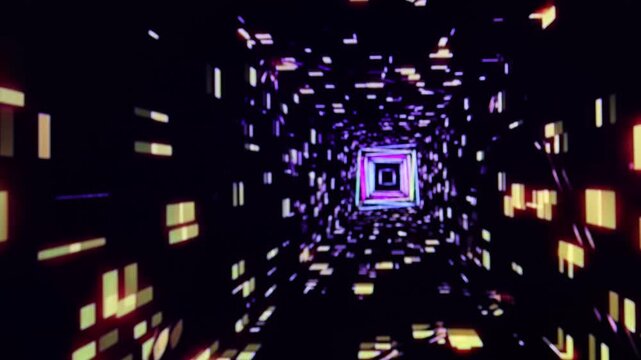 luces en cuadrado forma geometrica