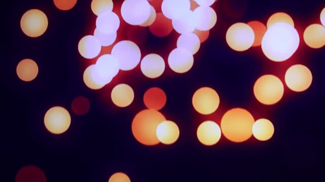 luces circulares bajando naranjas rojos blanco