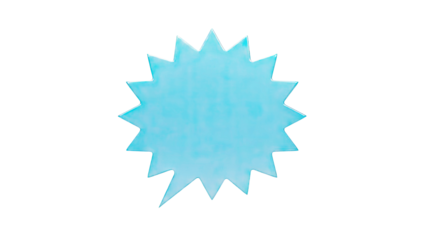 Blue Starburst Speech Bubble