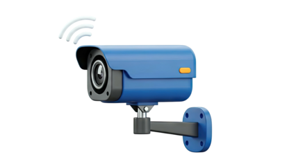 Blue Wireless Security Camera