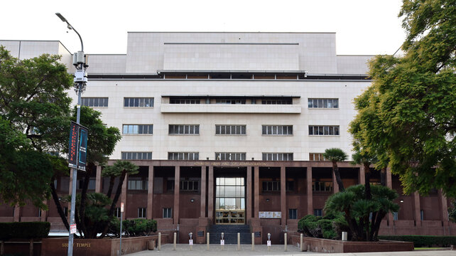 Los Angeles, California &ndash; November 30, 2025: Kenneth Hahn Hall of Administration, Los Angeles County government building located at 500 W. Temple Street, Los Angeles