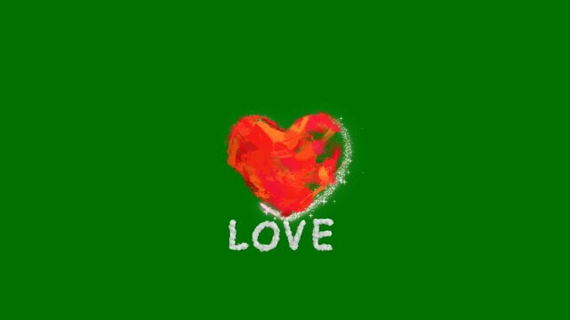 This romantic 4K green screen video features high-quality animated heart elements designed for love-themed projects. The smooth motion, clean chroma key background, and elegant heart visuals make it i