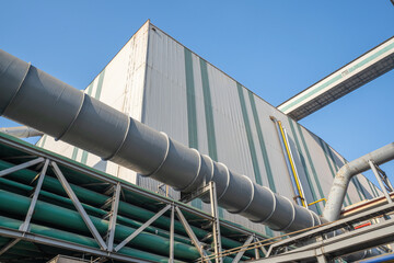 Steel pipes and supports