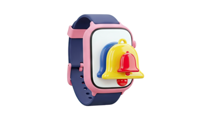 3D Smartwatch with Notification Bells
