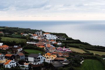 Naklejka premium Sao Miguel Village by the Sea