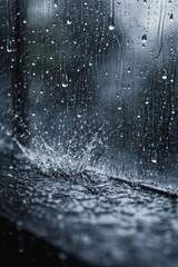 rain drops on window