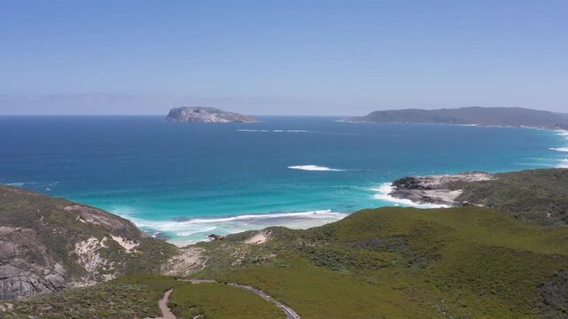 Aerial View of the Chatham Island in the Great Australian Bight, Southwest Coast, Walpole, Video, Western Australia, Australia, Ozeanien