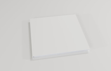 magazine or book mockup white background 3d illustration image