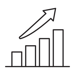 Growth Vector Line icon Design