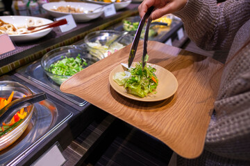 ホテルの朝ごはんビュッフェ