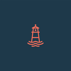 Buoy logo in clean and minimalist simple line style.