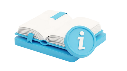 Information Icon and Open Book