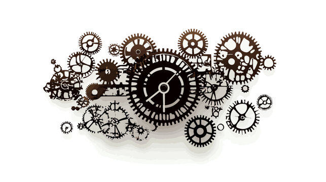 Intricate Gears and Cogs in a Mechanical Design