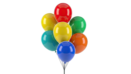 Bunch of colorful balloons