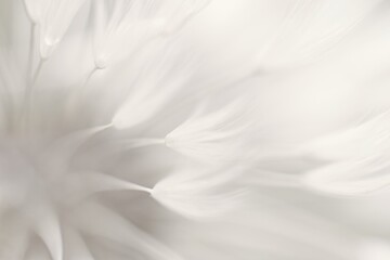 Abstract floral background in trendy color Cloud dancer - color of the year 2026