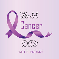 World Pancreatic Cancer Day Awareness Ribbon on Global Map Vector Design