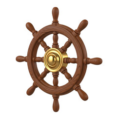 Ship steering wheel