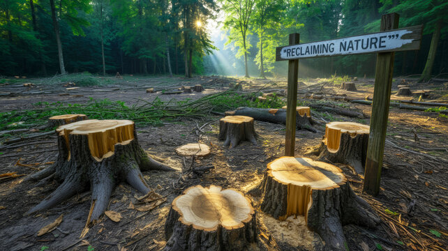  clear-cut forest