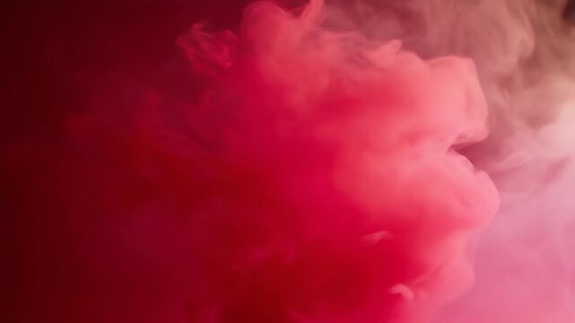 Abstract red cloud formation against a gradient backdrop