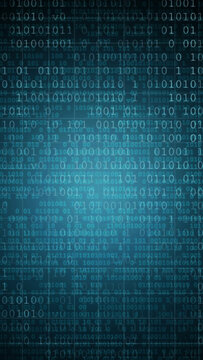 Abstract digital background with binary code. Hackers, darknet, virtual reality and science fiction.