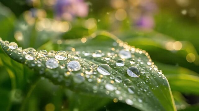 Delicate Web with Dew Jewels
