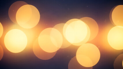 Whisk bokeh lights shining brightly in the dark night sky with vibrant glow