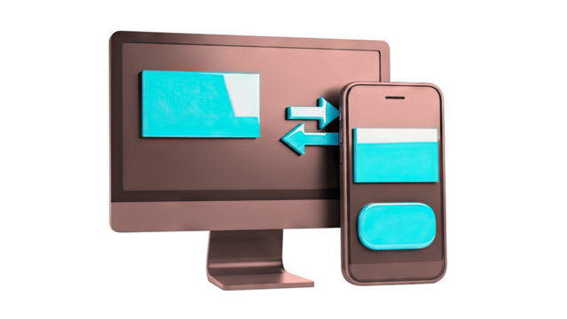 Computer and Smartphone Data Transfer - Powered by Adobe