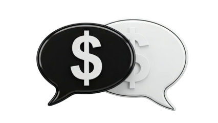 Dollar Sign Speech Bubbles