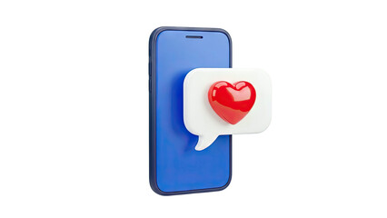 3D Smartphone with Heart Notification