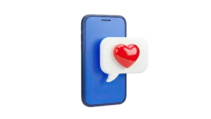 3D Smartphone with Heart Notification