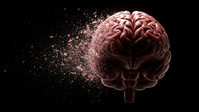 Exploding brain concept