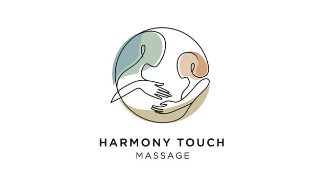 Harmony Touch Massage Logo Design.