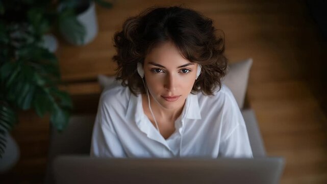 Rainy day activities showing remote work from home, laptop near window, rain outside, calm focus, productivity, cozy workspace and balanced modern lifestyle concept cinematic color correction,
