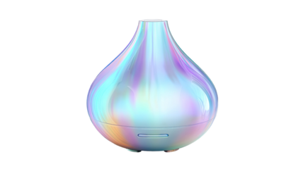 Transparent blue glass vase and bottle container set isolated on white background for water or liquid laboratory design